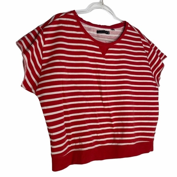 William Rast Red & White Stripe Top - Picture 6 of 11